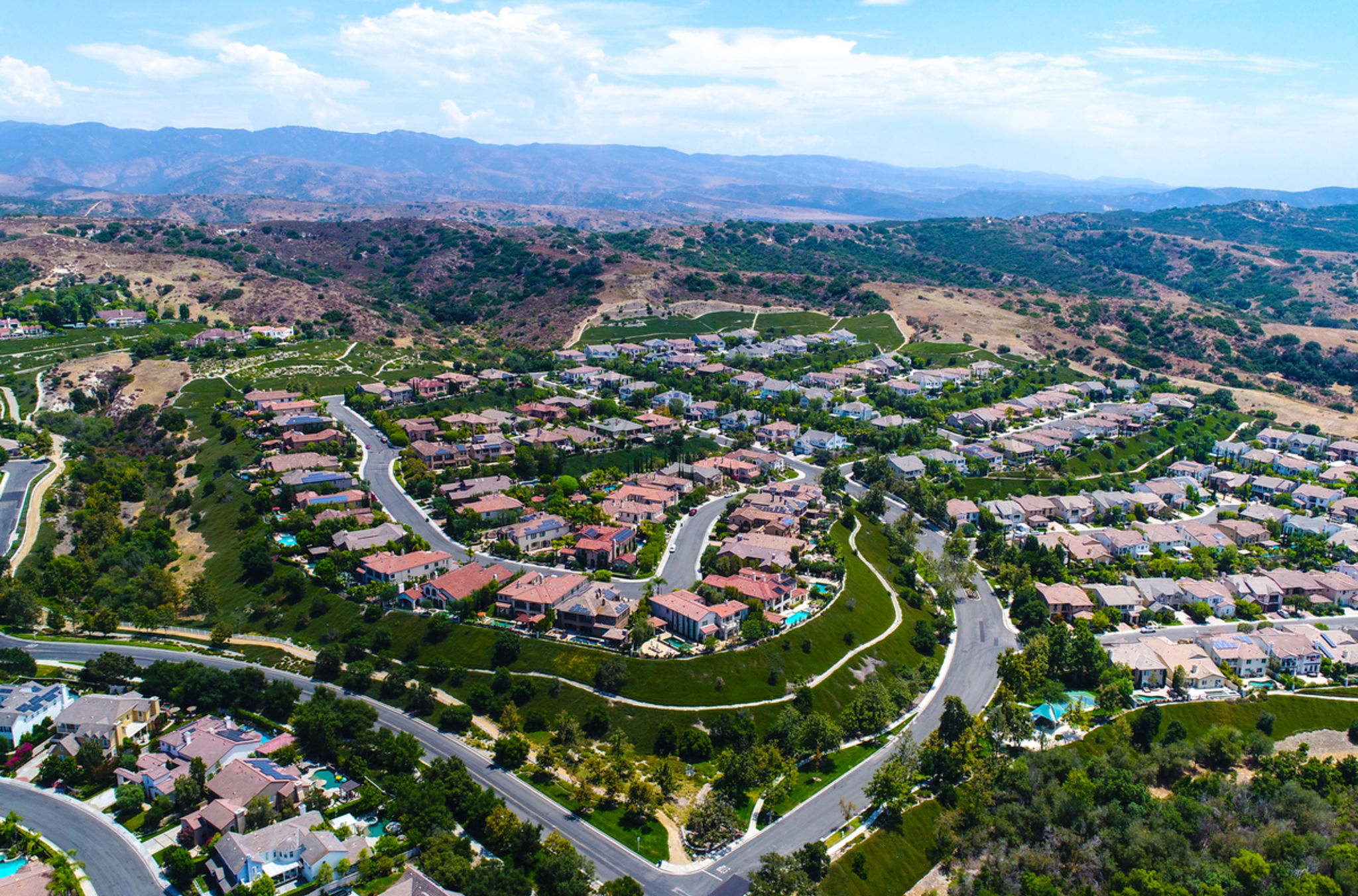 Aliso Viejo upscale homes in South Orange County