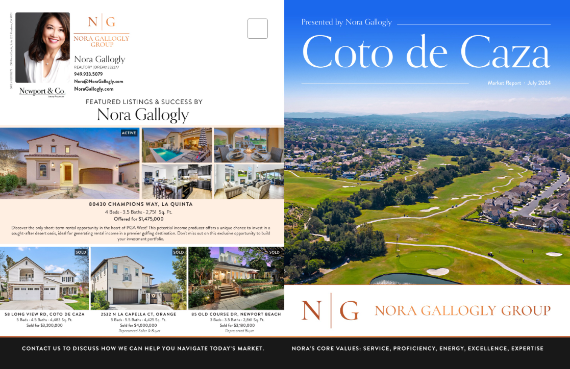 Coto de Caza July 2024 real estate market report by Nora Gallogly